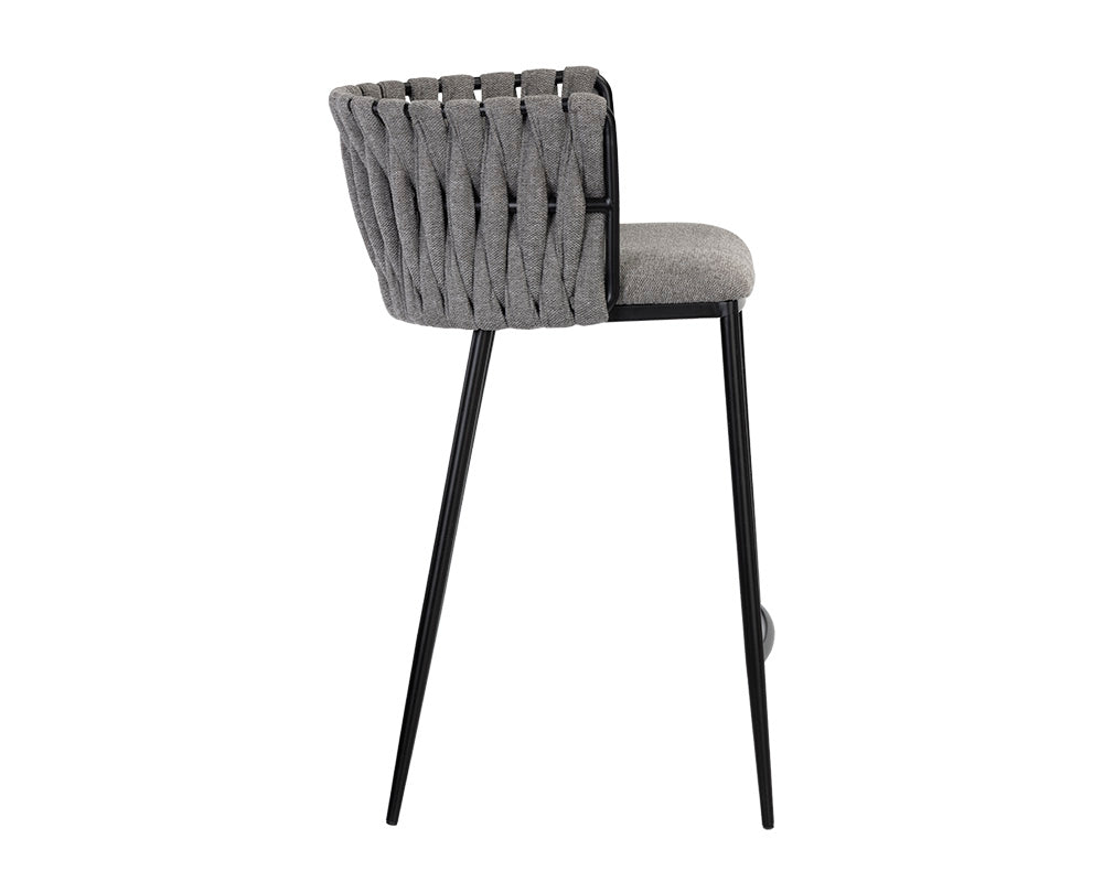 Sunpan Sarai Counter Stool - Belfast Heather Grey/Belfast Koala Grey