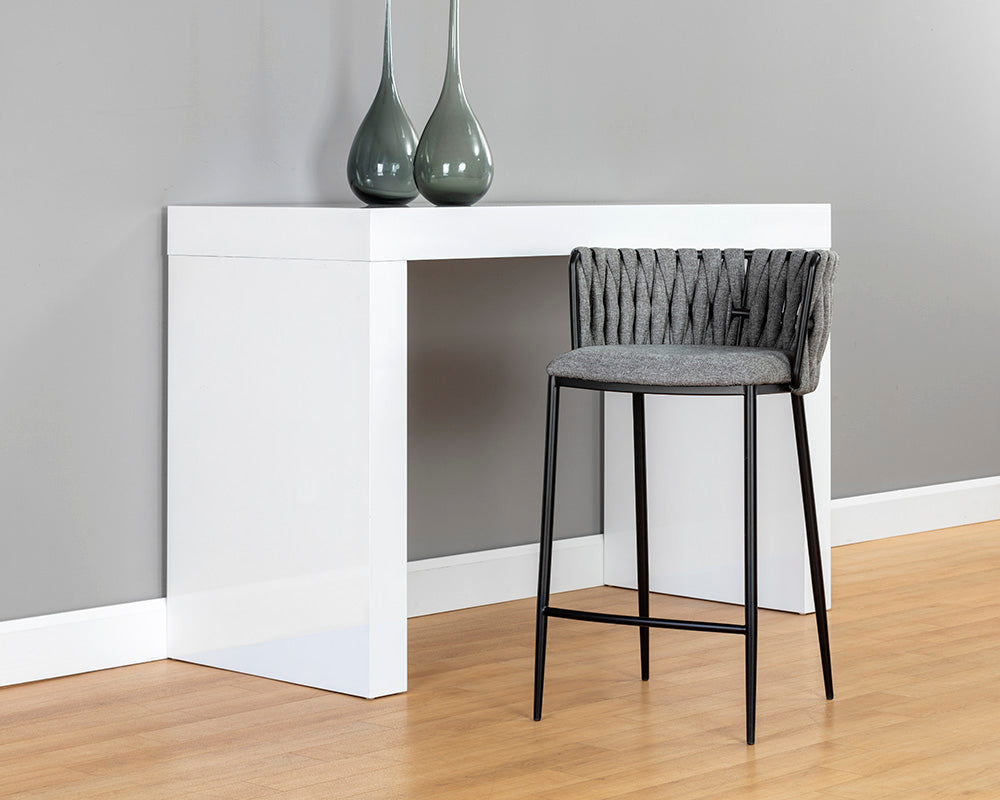 Sunpan Sarai Counter Stool - Belfast Heather Grey/Belfast Koala Grey