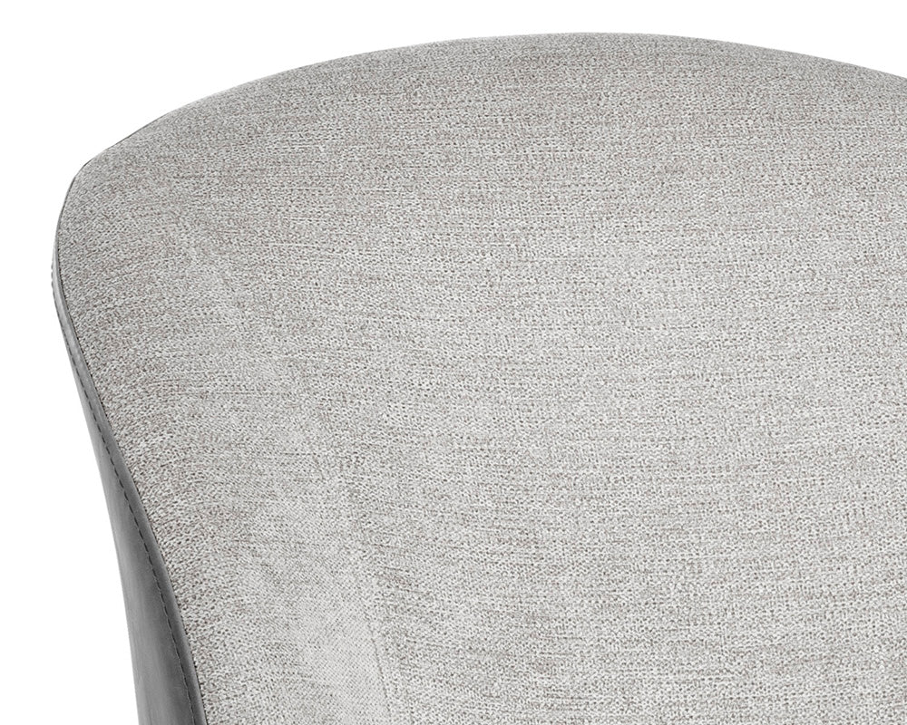 Sunpan Gisele Dining Chair - Polo Club Muslin With Tobacco Tan/Polo Club Stone With Overcast Grey