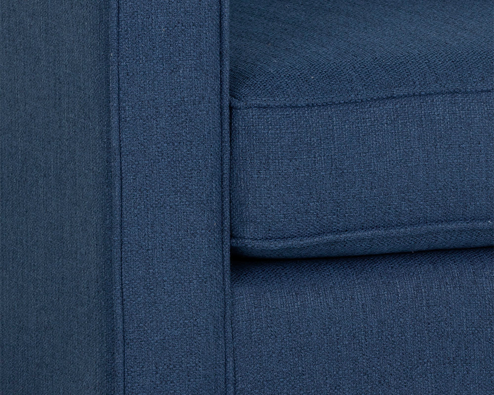Sunpan Adrian Armchair in Liv Indigo/Liv Wicker