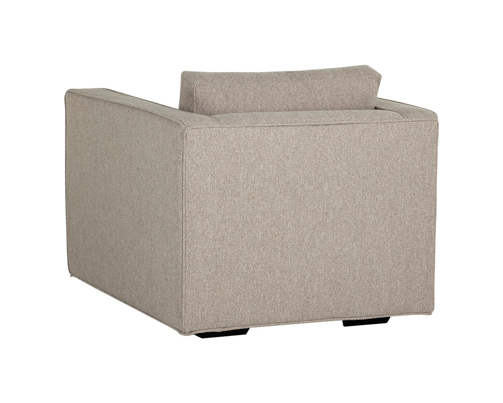 Sunpan Adrian Armchair in Liv Indigo/Liv Wicker