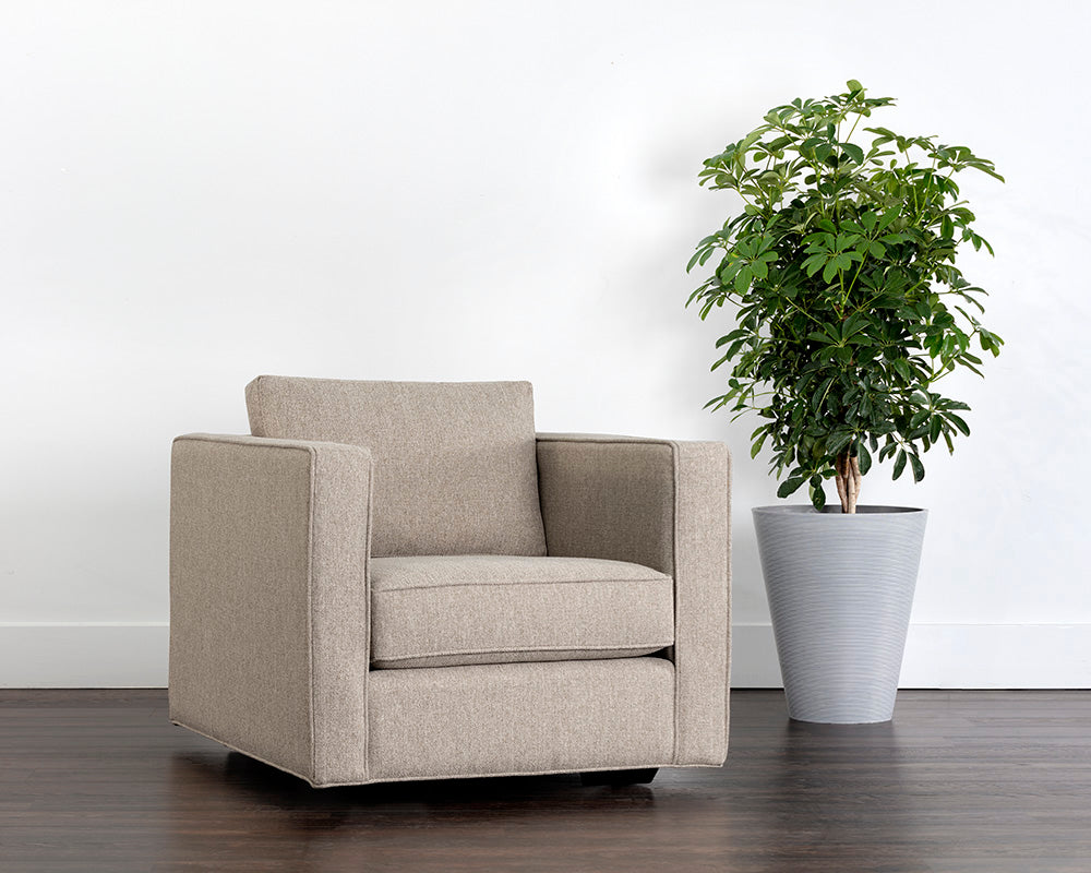 Sunpan Adrian Armchair in Liv Indigo/Liv Wicker