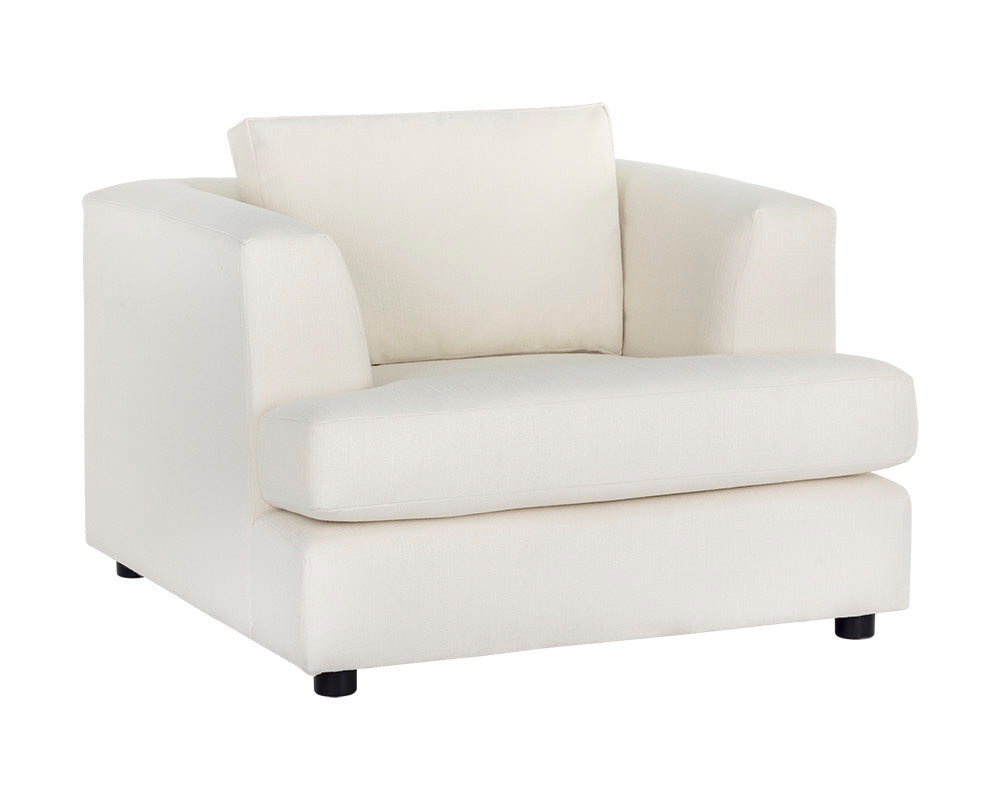 Sunpan Cascade Armchair In Liv Dove/Pearl