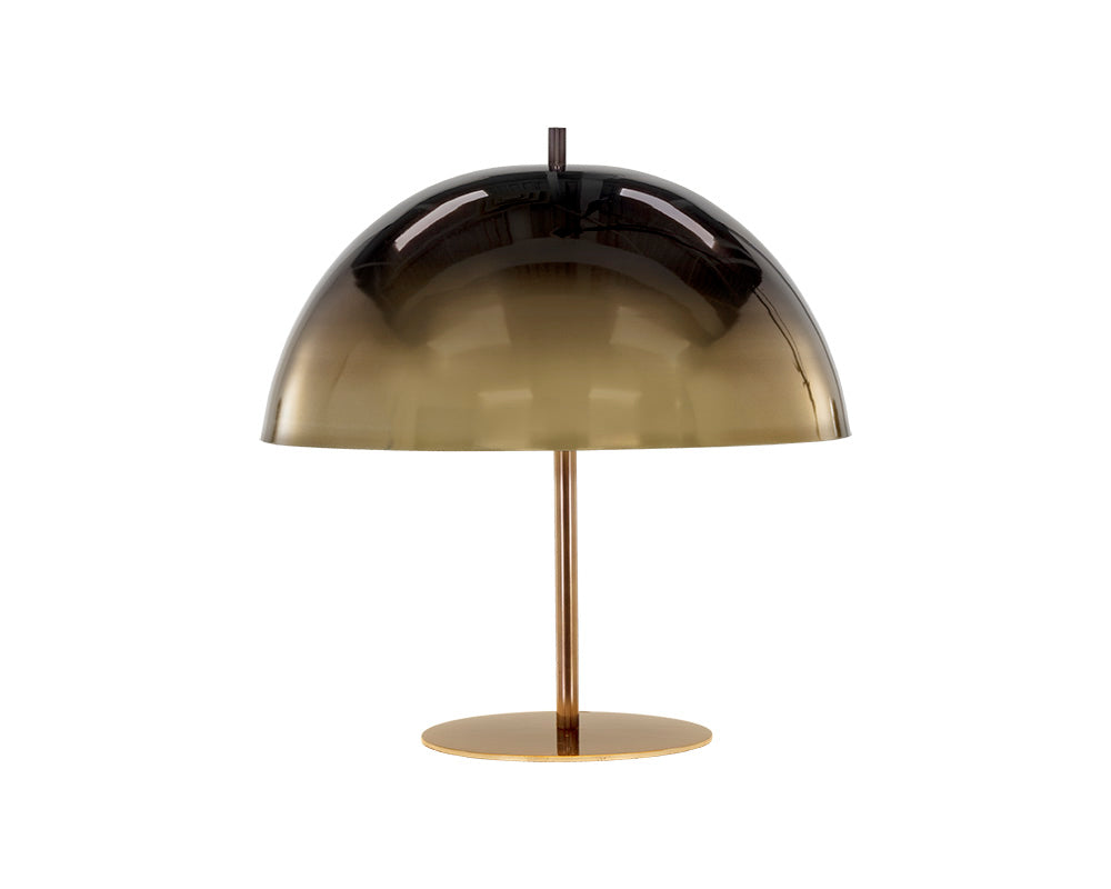Sunpan Domina Table Lamp in Antique Brass And Black Ombre / Antique Silver