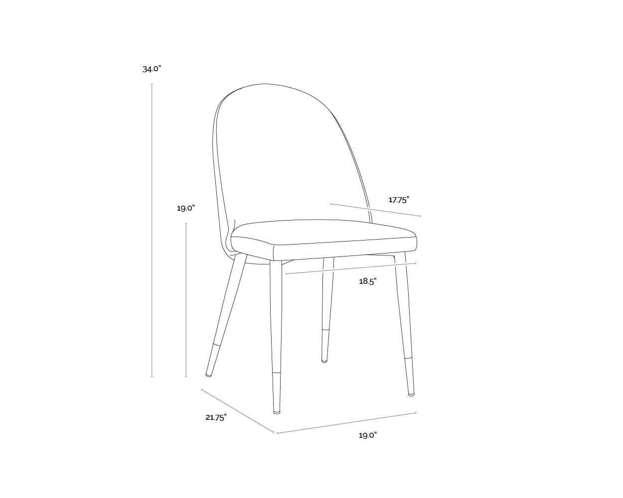 Sunpan Klein Dining Chair