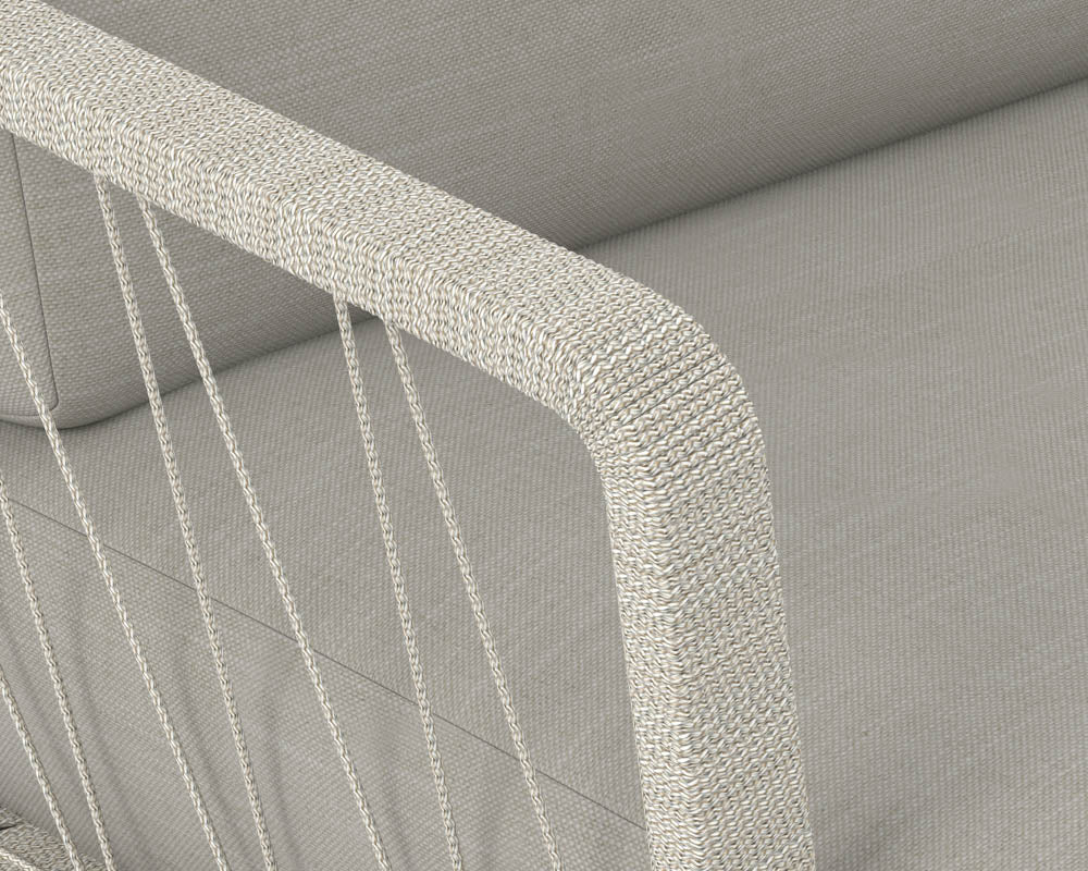 Sunpan Catania Sofa In Dark Grey And Copacabana Grey/Grey And Palazzo Taupe