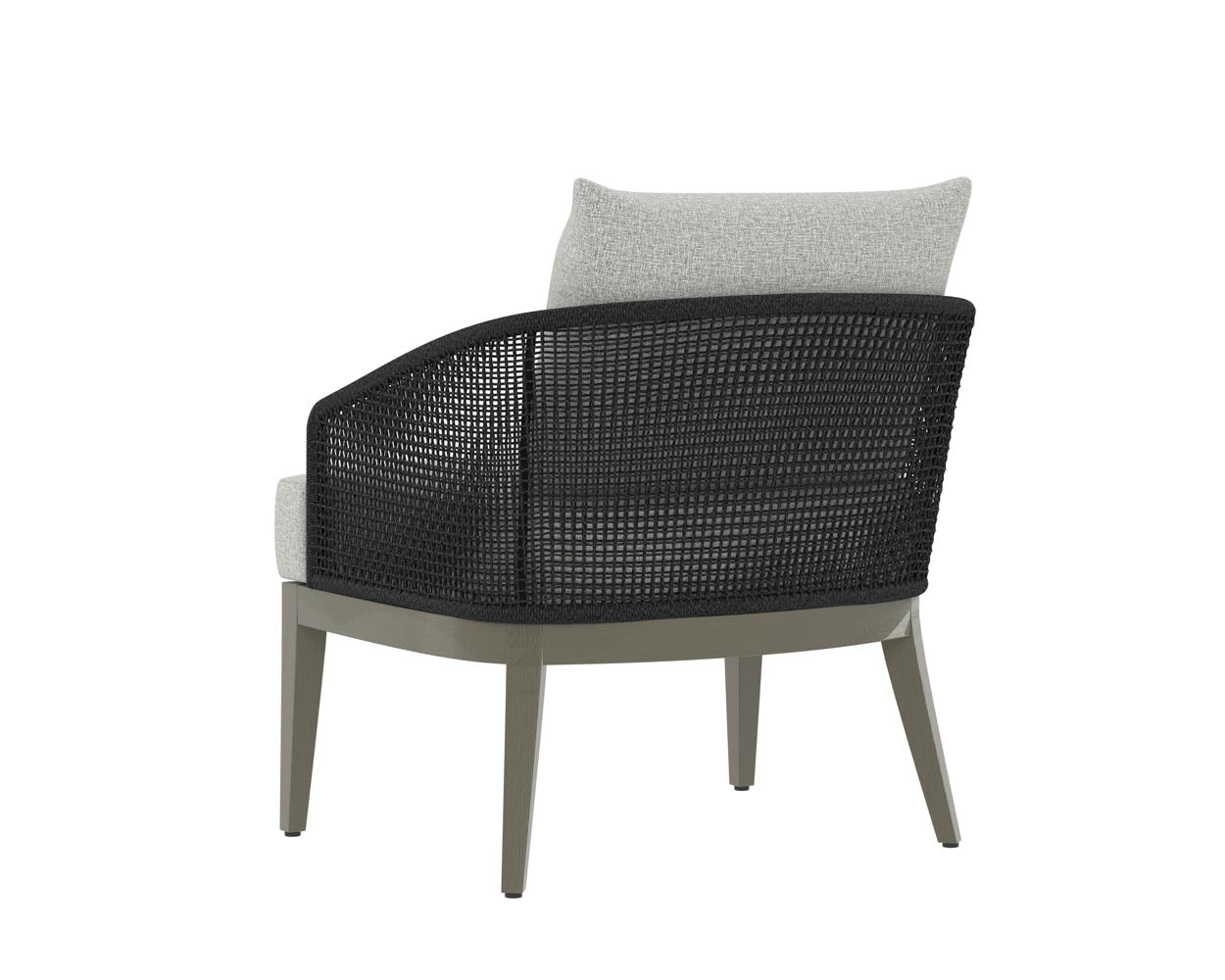 Sunpan Capri Lounge Chair in Natural and Gracebay Grey/Smoke Grey and Copacabana Marble / Drift Brown