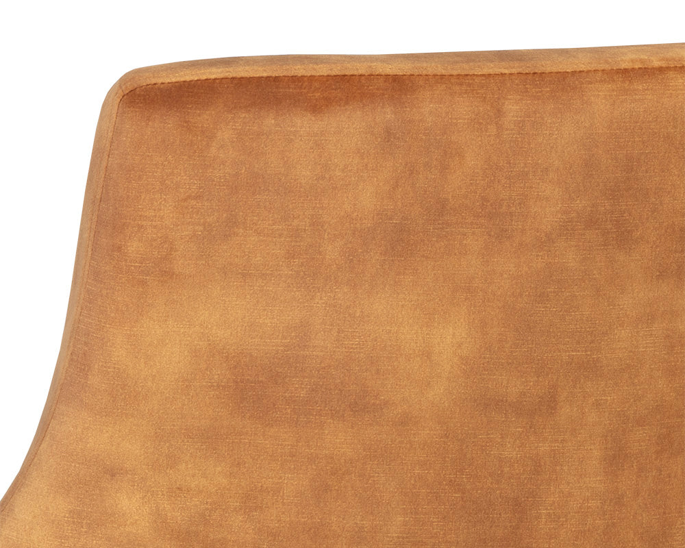 Sunpan Aletta Lounge Chair in Nono Petrol/Tapenade Gold