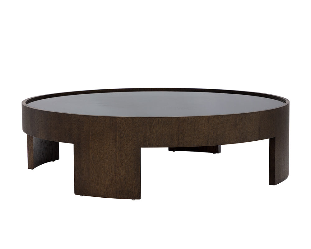 Sunpan Brunetto Coffee Table in Ash Grey/Dark Brown - Large