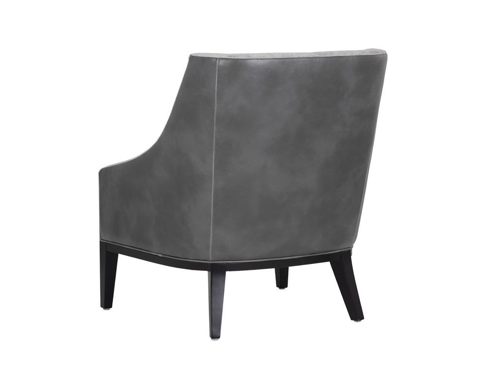 Sunpan Aurora Lounge Chair in Polo Club Stone / Overcast Grey