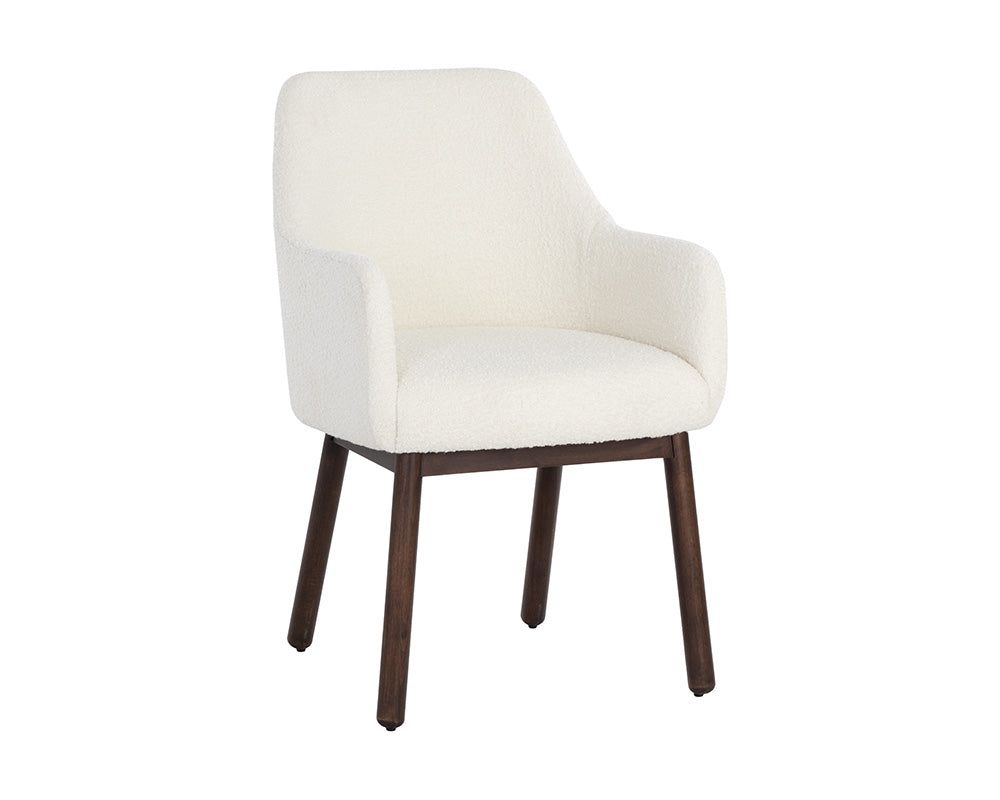 Sunpan Belen Dining Armchair in Altro Cappuccino/White