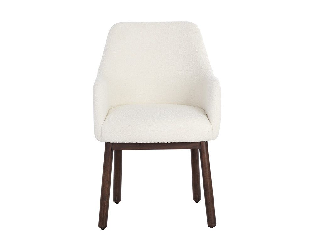 Sunpan Belen Dining Armchair in Altro Cappuccino/White