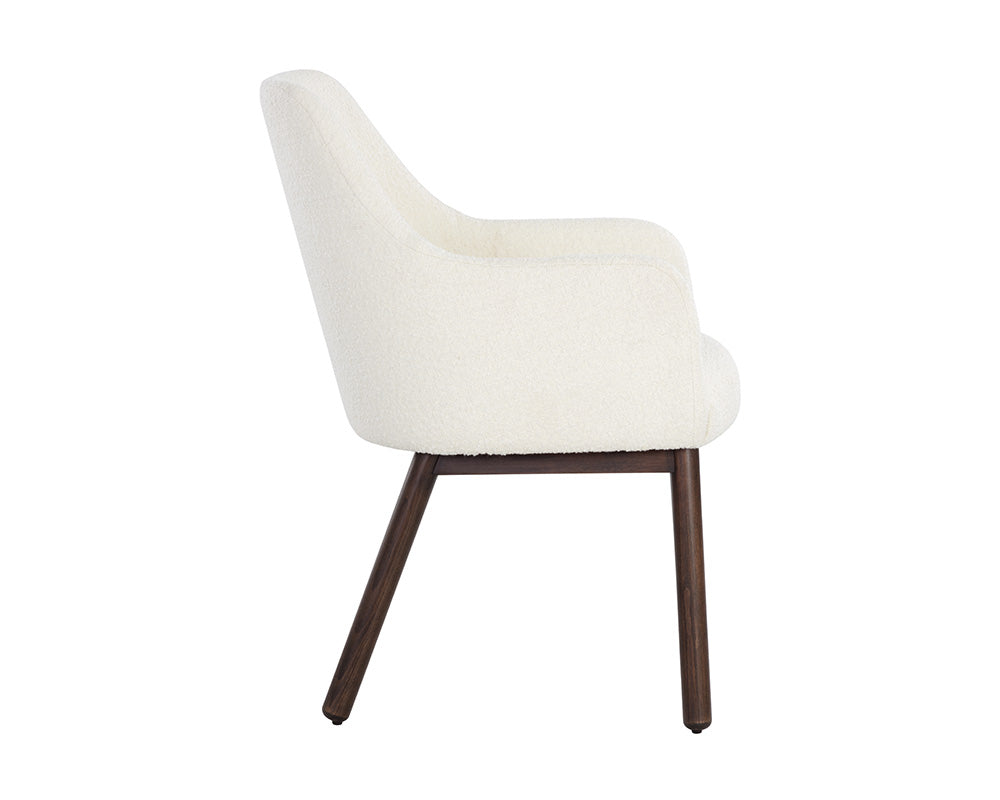 Sunpan Belen Dining Armchair in Altro Cappuccino/White