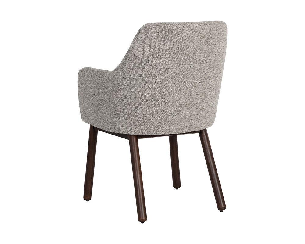 Sunpan Belen Dining Armchair in Altro Cappuccino/White