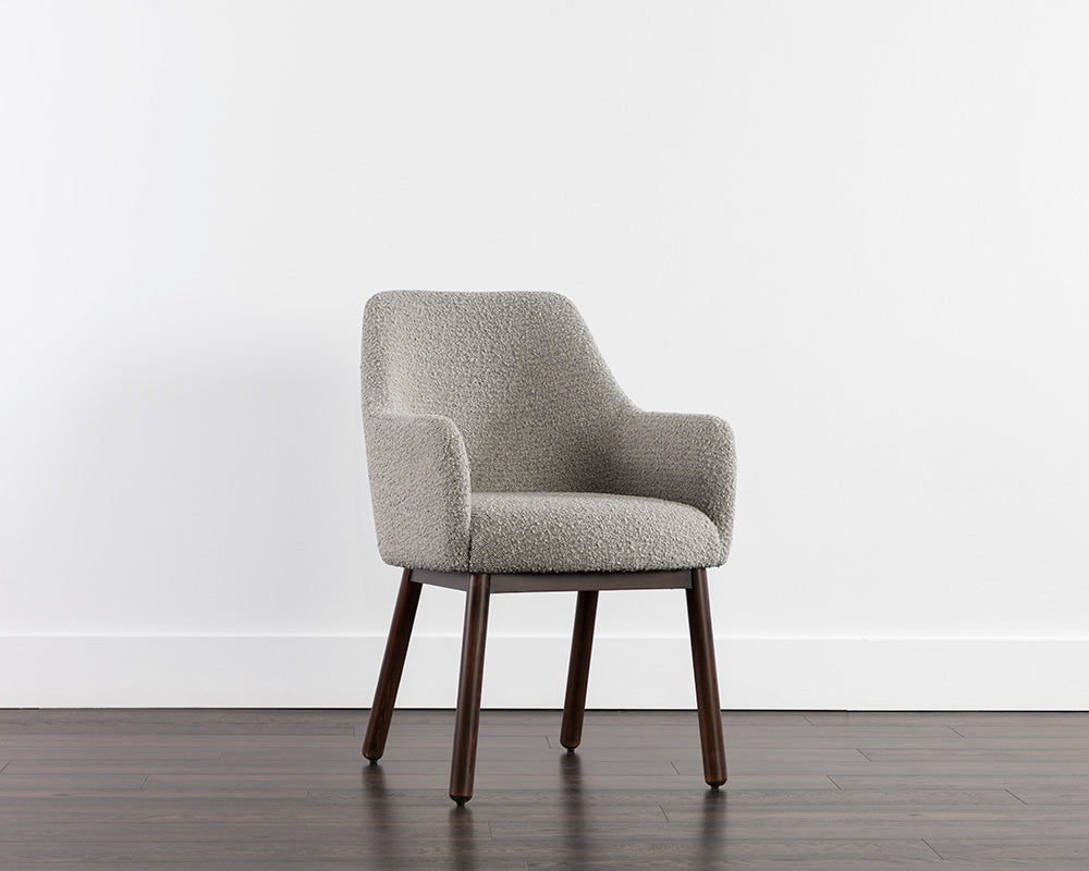 Sunpan Belen Dining Armchair in Altro Cappuccino/White