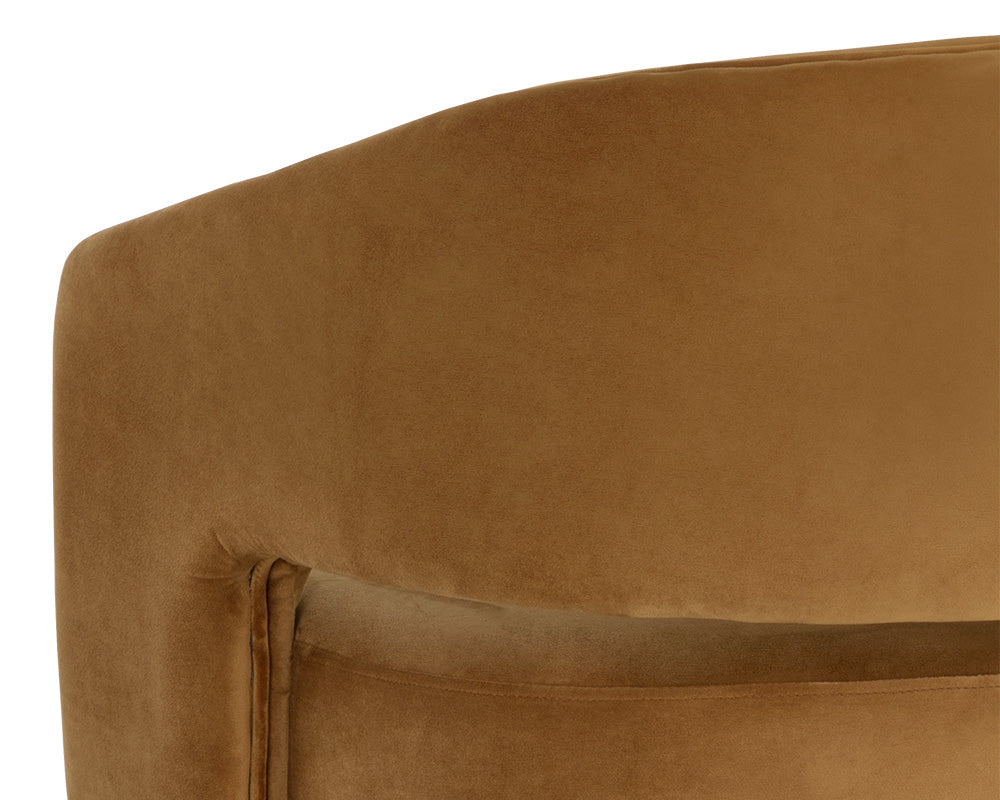 Sunpan Claren Office Chair in Deep Green Sky / Gold Sky
