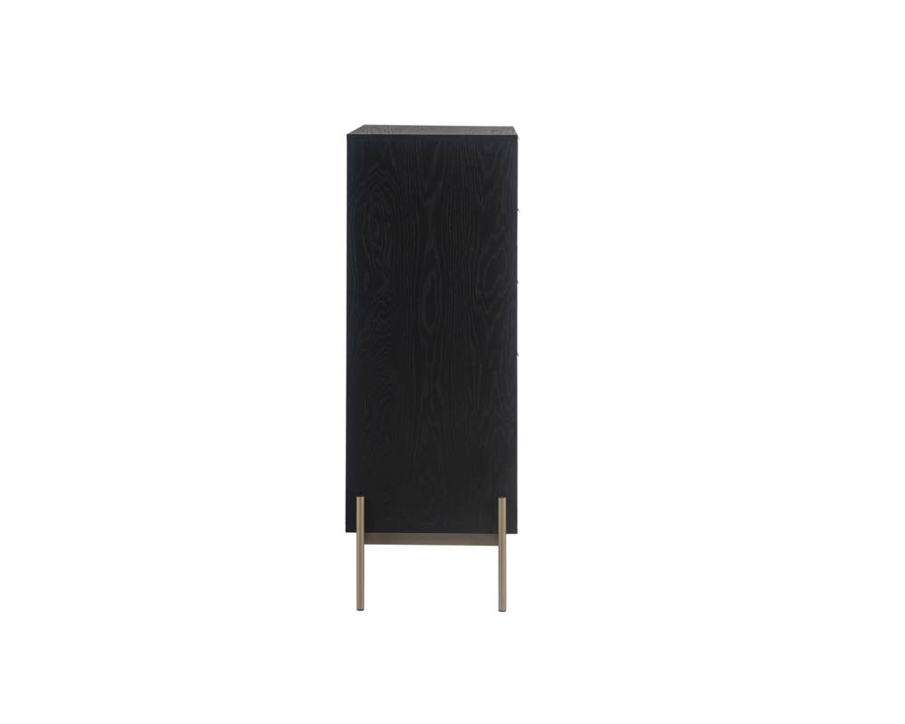 Sunpan Avida Chest in Gold and Black/Natural