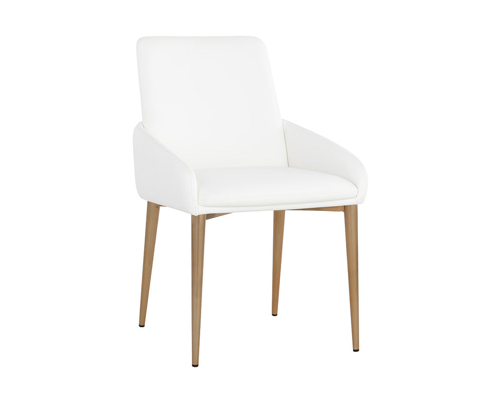 Sunpan Carlo Dining Armchair In Black And Dillon Thunder/Gold And Dillon Snow