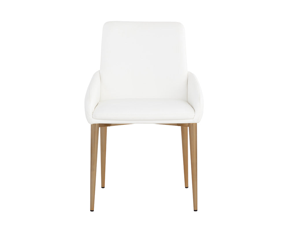 Sunpan Carlo Dining Armchair In Black And Dillon Thunder/Gold And Dillon Snow