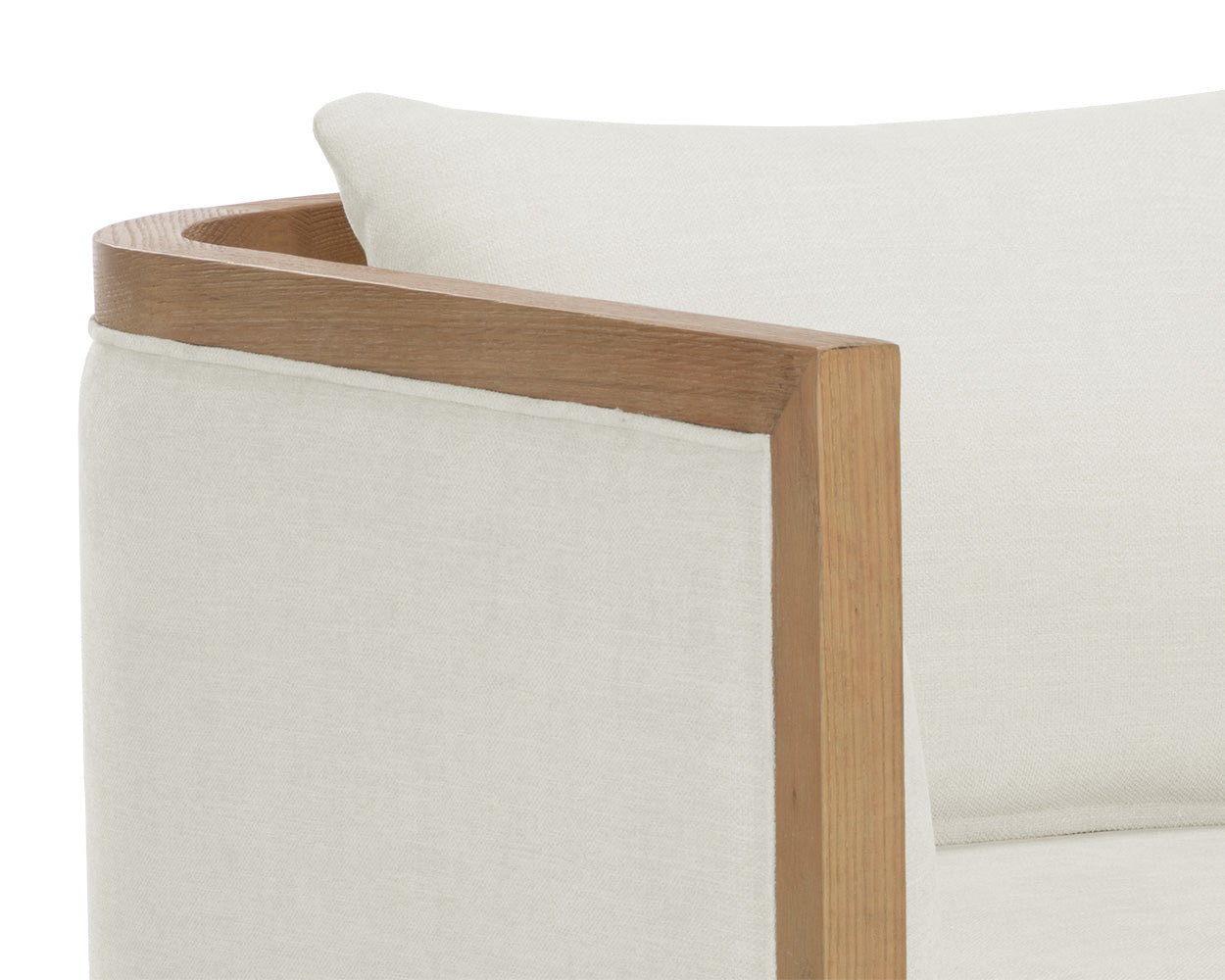 Sunpan Chloe Lounge Chair In Ash Grey/Dark Brown/Natural