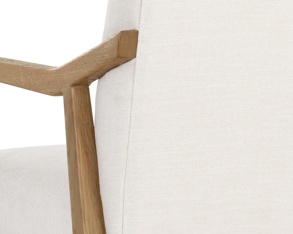 Sunpan Collin Office Chair in Brown/Natural