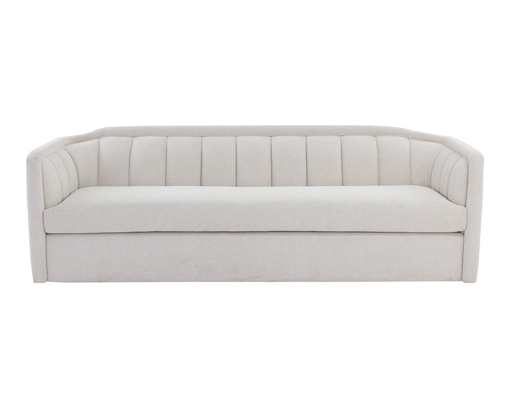 Sunpan Birrit Sofa in Alaska Hedgehog Brown / Noble Grey / Dove Cream