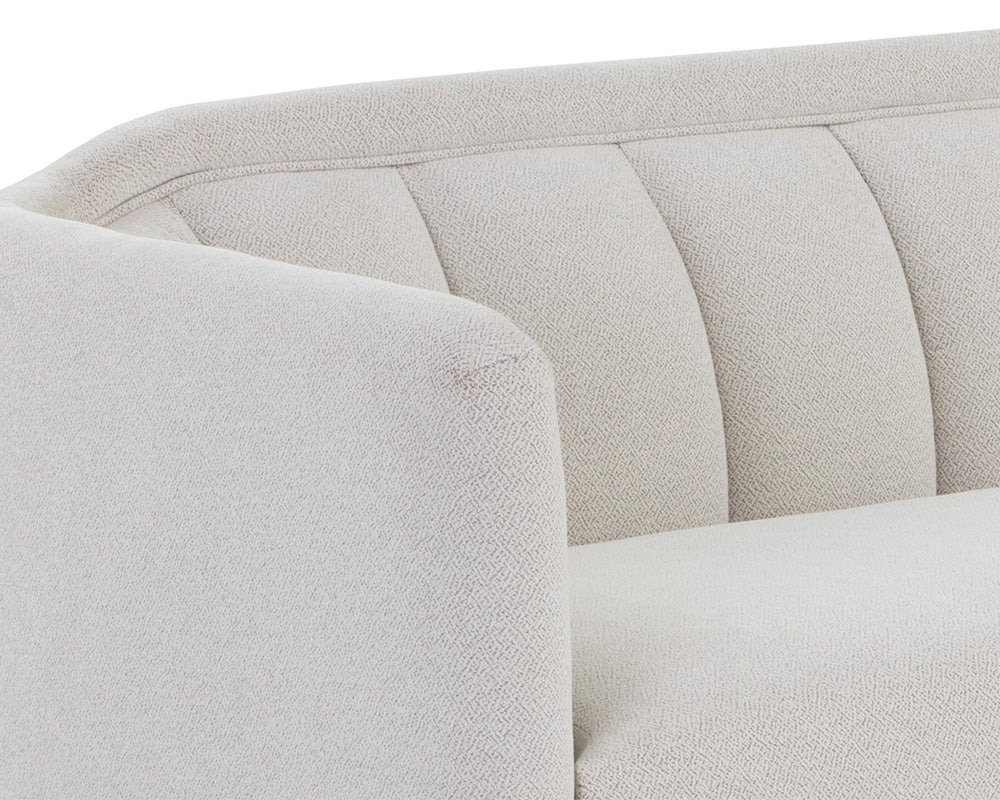 Sunpan Birrit Sofa in Alaska Hedgehog Brown / Noble Grey / Dove Cream