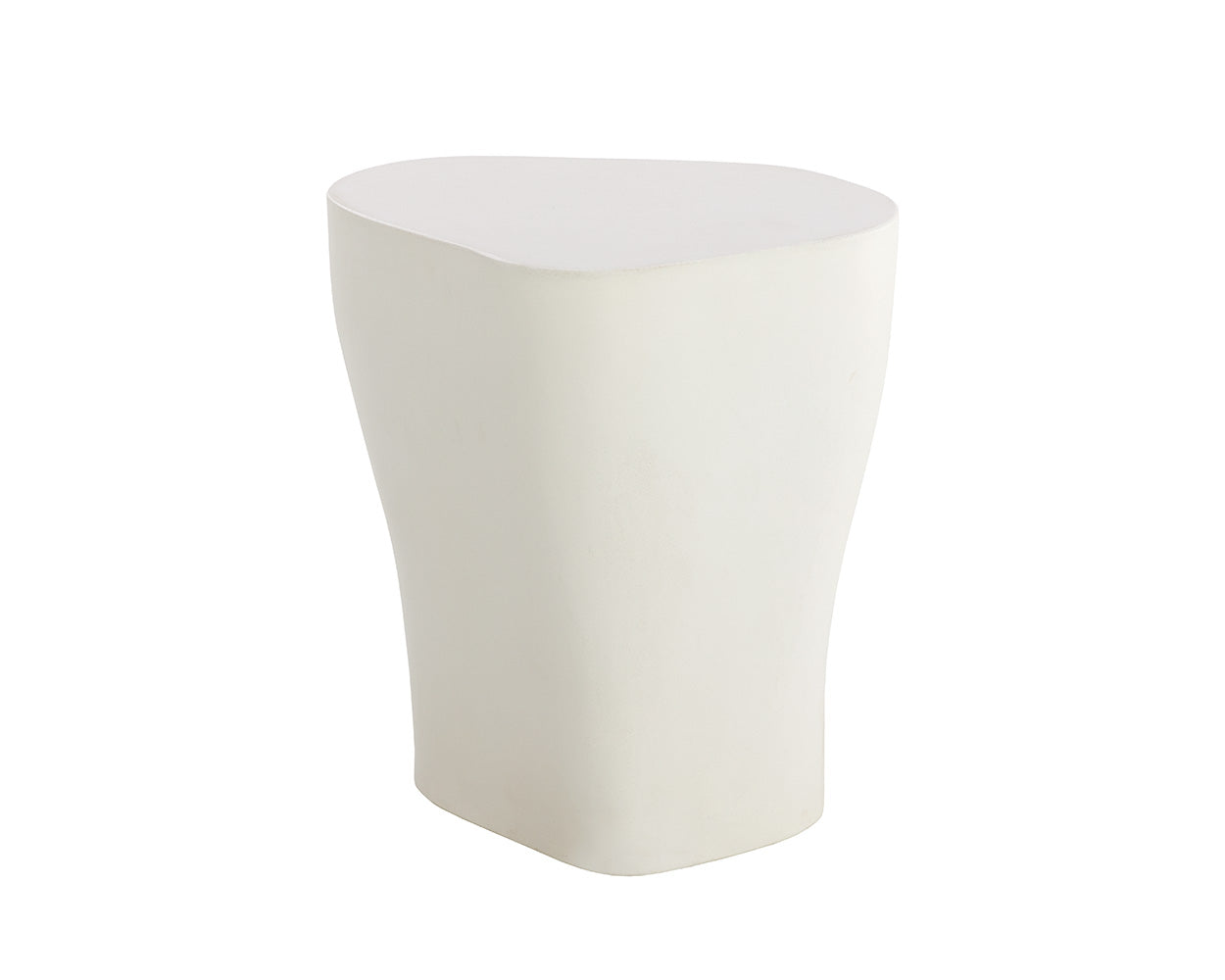Sunpan Dali End Table in White / Marble Look and Grey - Large
