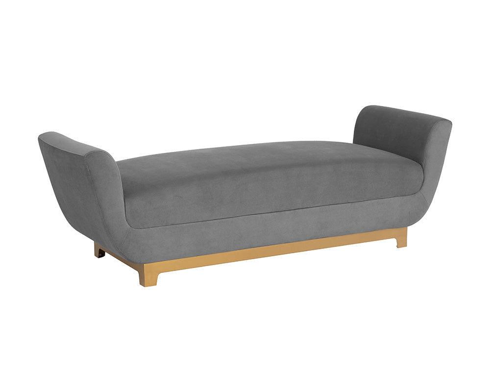 Sunpan Benicio Bench - Antonio Charcoal