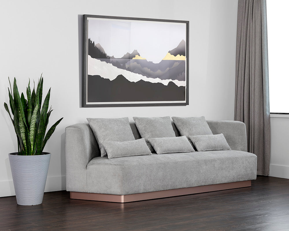 Sunpan Amalia Sofa in Polo Club Stone