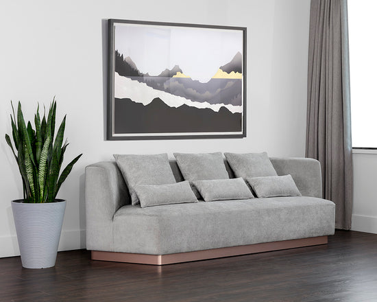 Sunpan Amalia Sofa in Polo Club Stone