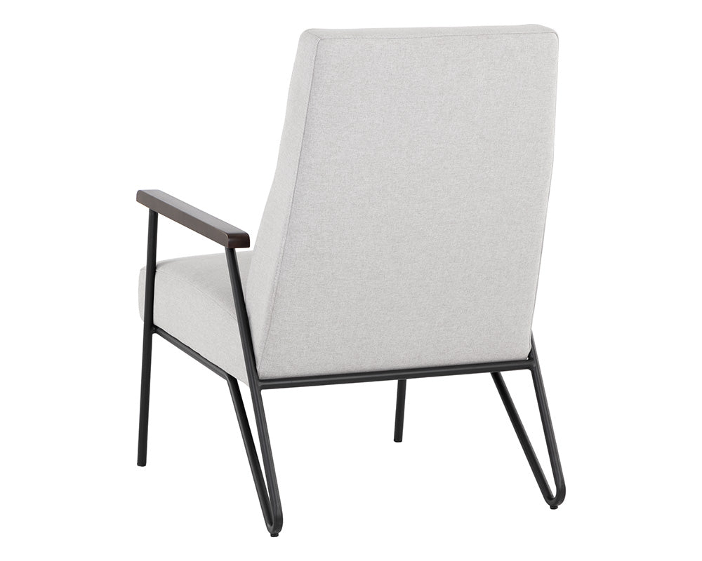 Sunpan Coelho Lounge Chair in Bounce Nut / Bounce Stone / Light Grey