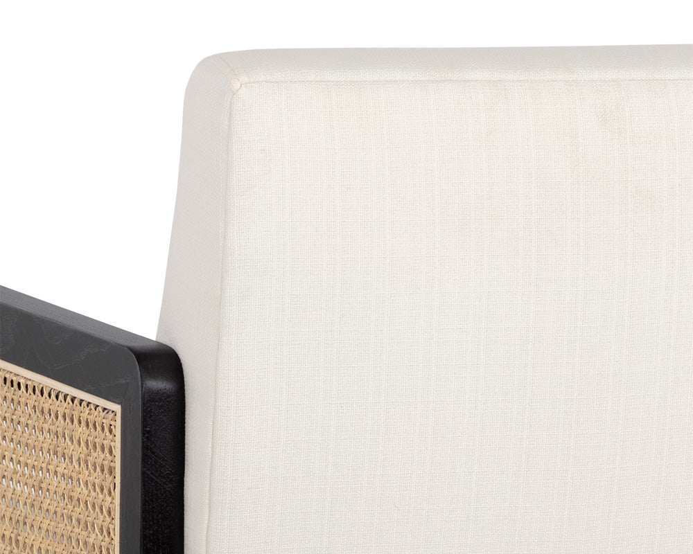 Sunpan Claudette Office Chair in Linoso Ivory