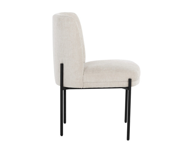 Sunpan Richie Dining Chair - Black Danny Ivory