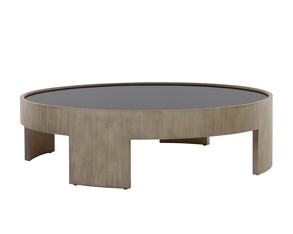 Sunpan Brunetto Coffee Table in Ash Grey/Dark Brown - Large