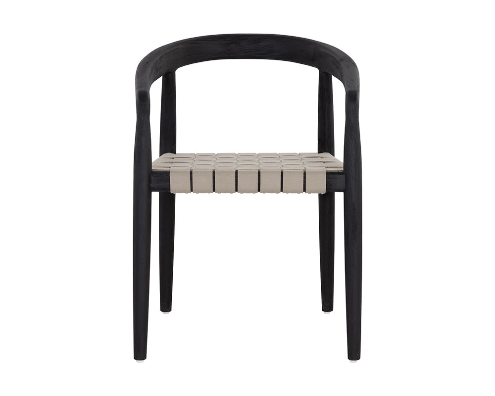 Sunpan Cayman Dining Armchair in Charcoal