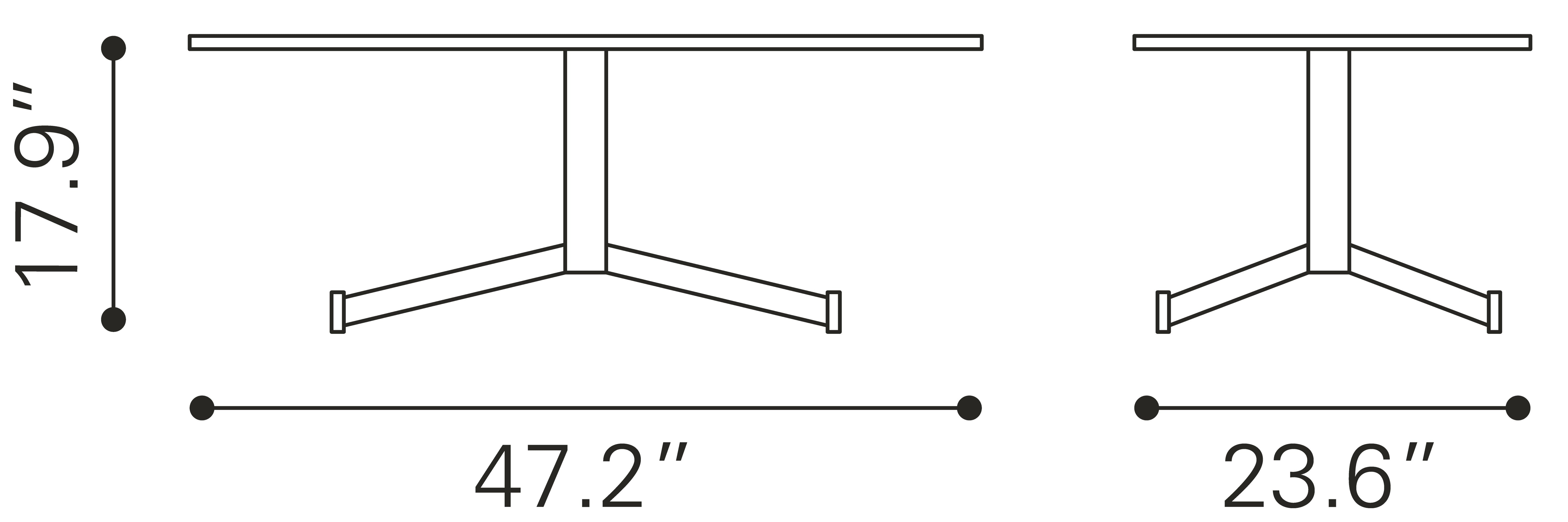Zuo Modern Mazzy Coffee Table Brown