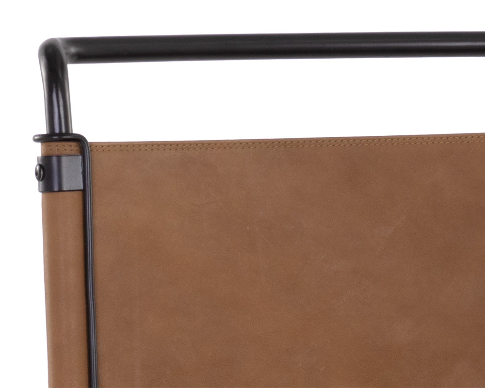 Sunpan Corrigan Counter Stool in Cognac Leather