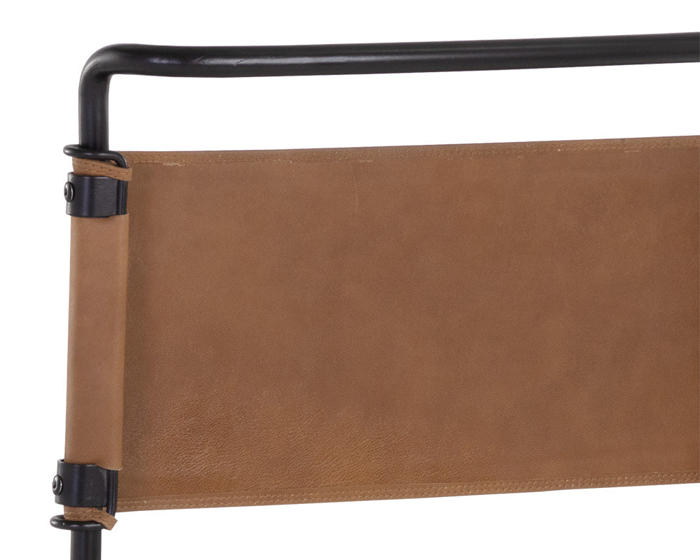 Sunpan Corrigan Counter Stool in Cognac Leather