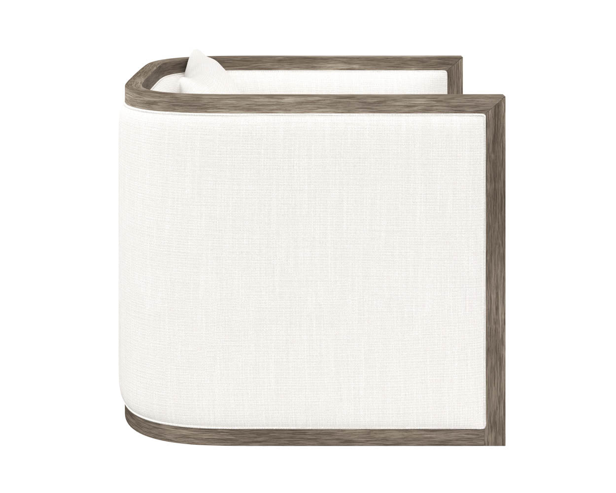 Sunpan Chloe Lounge Chair In Ash Grey/Dark Brown/Natural