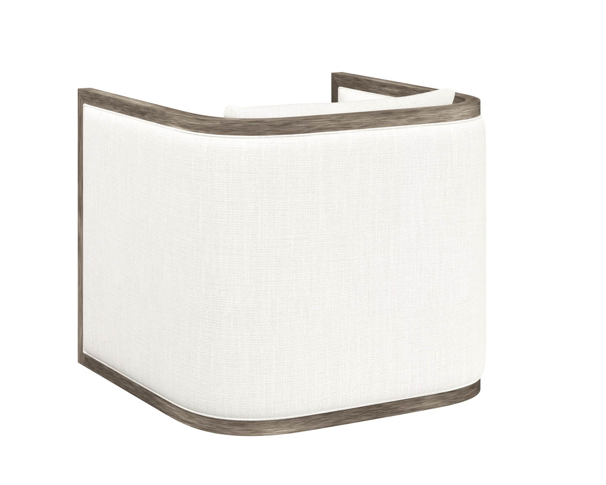 Sunpan Chloe Lounge Chair In Ash Grey/Dark Brown/Natural