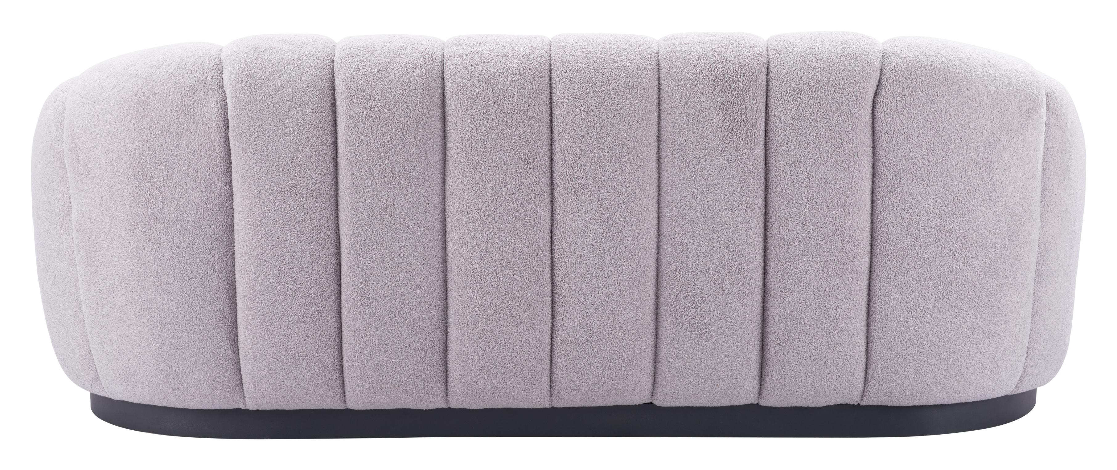 Zuo Modern Bhutan Sofa in Cream/Light Gray