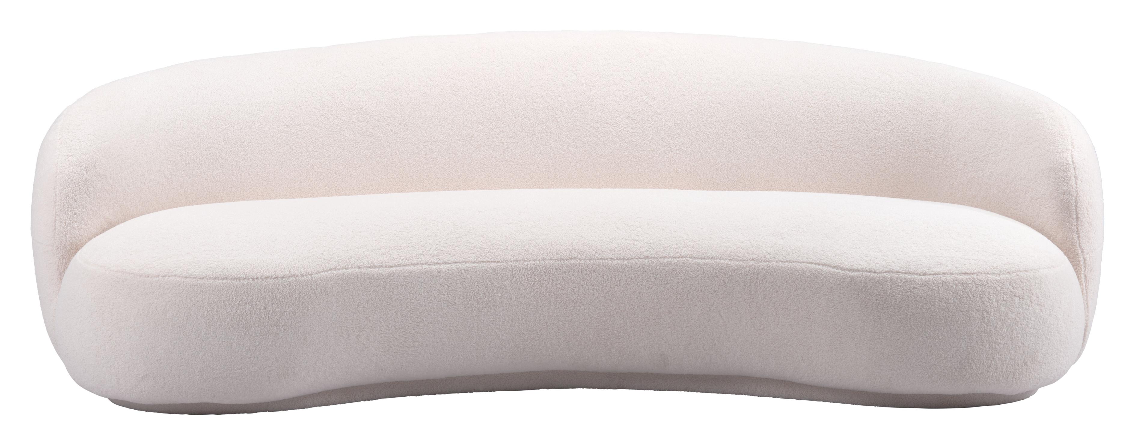 Zuo Modern Tibet Sofa in Cream/Olive Green