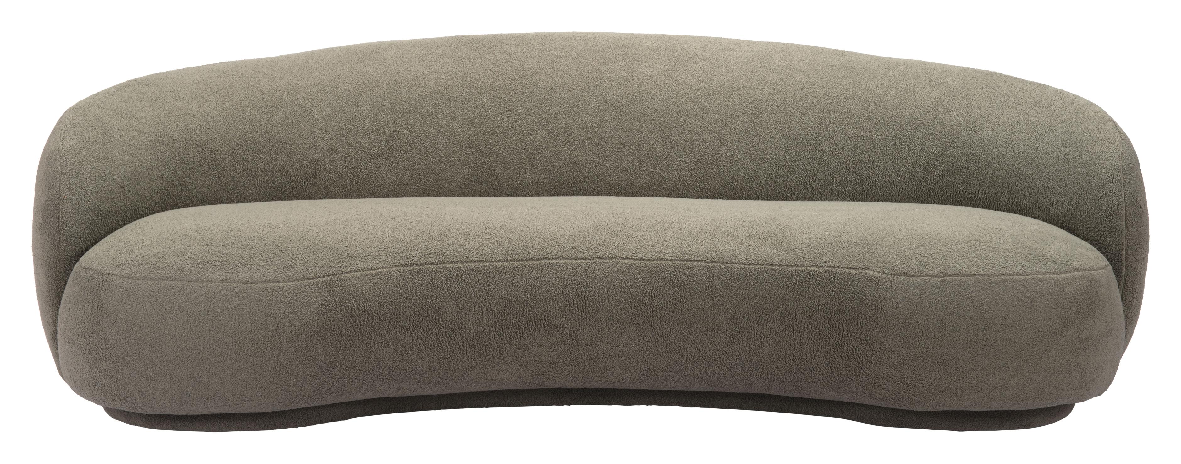 Zuo Modern Tibet Sofa in Cream/Olive Green