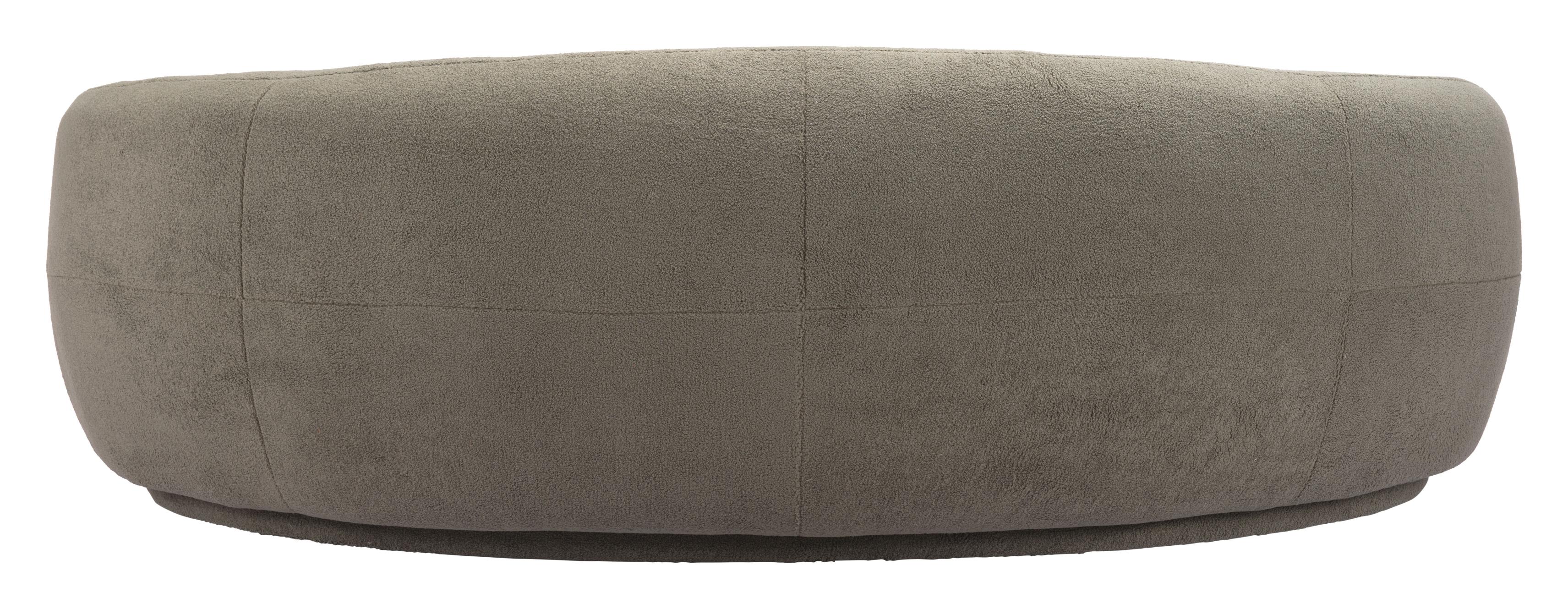 Zuo Modern Tibet Sofa in Cream/Olive Green