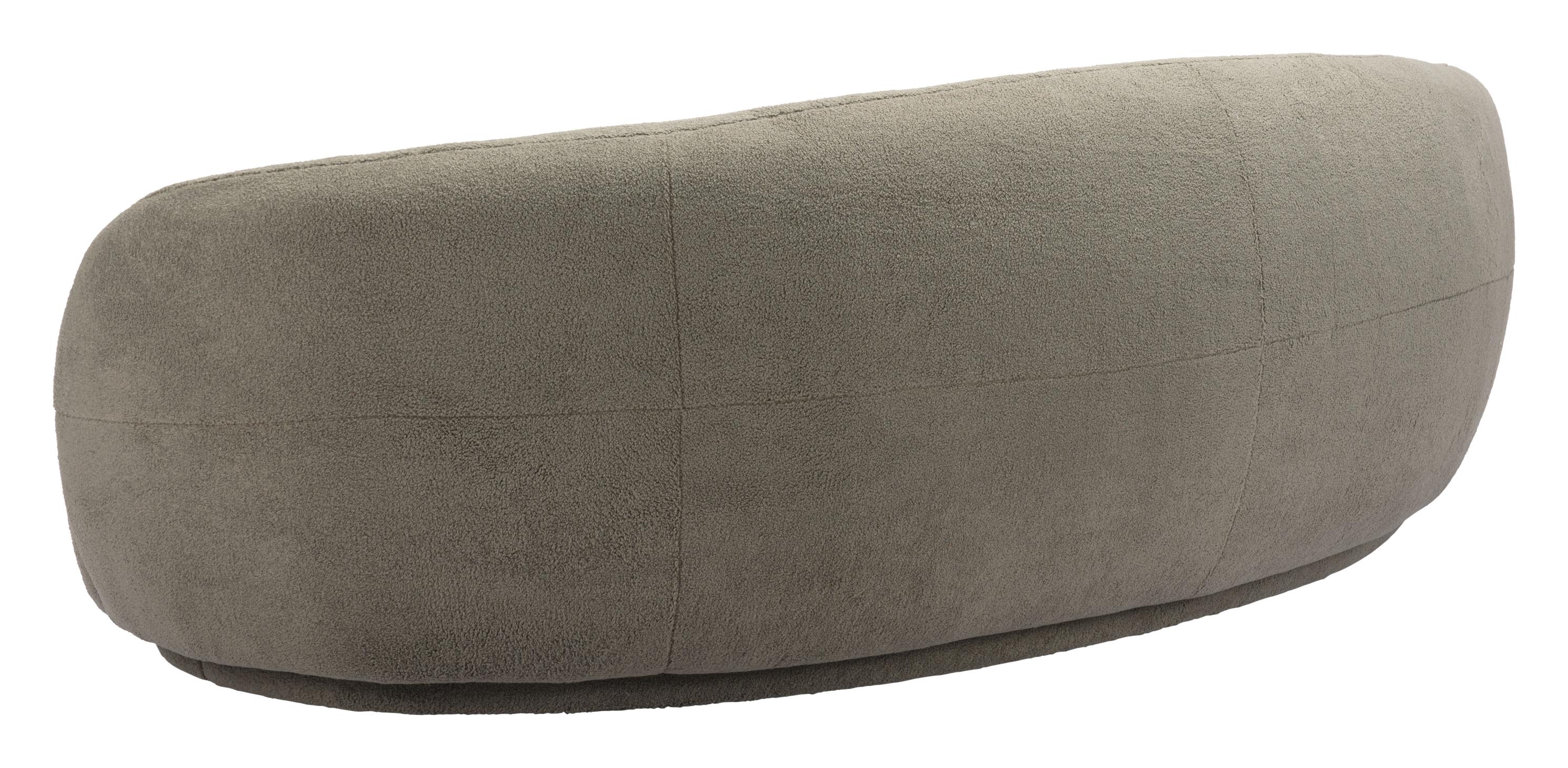 Zuo Modern Tibet Sofa in Cream/Olive Green