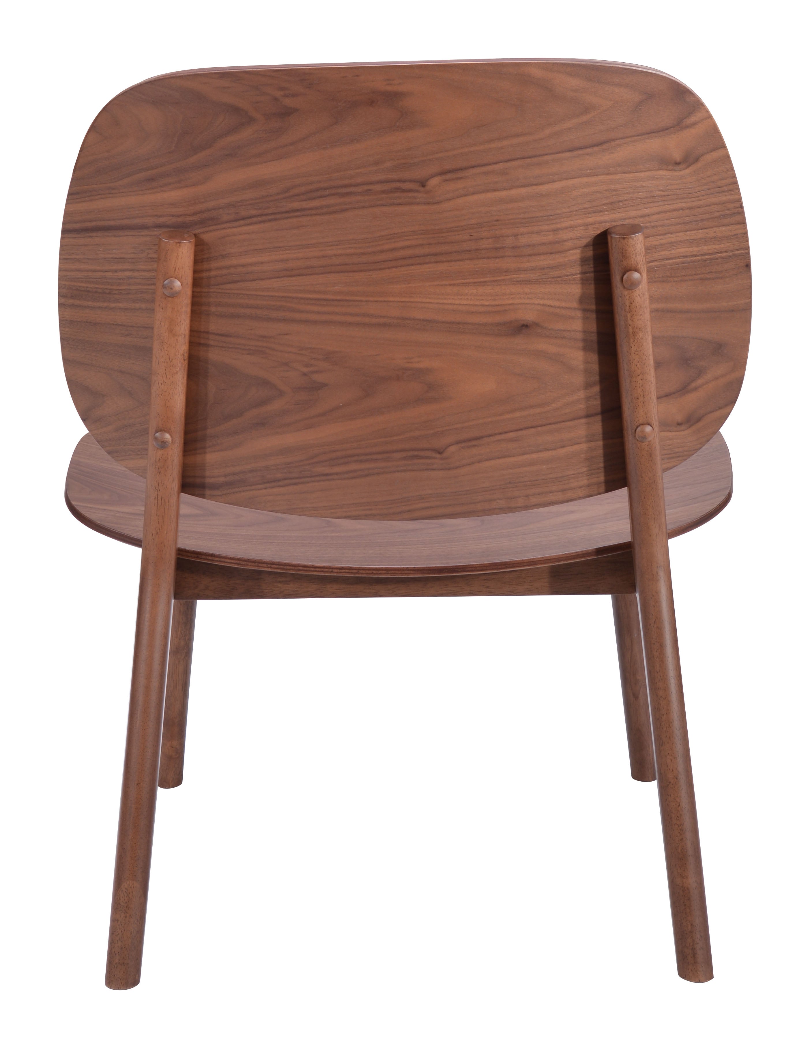 Zuo Modern Priest Lounge Chair Walnut