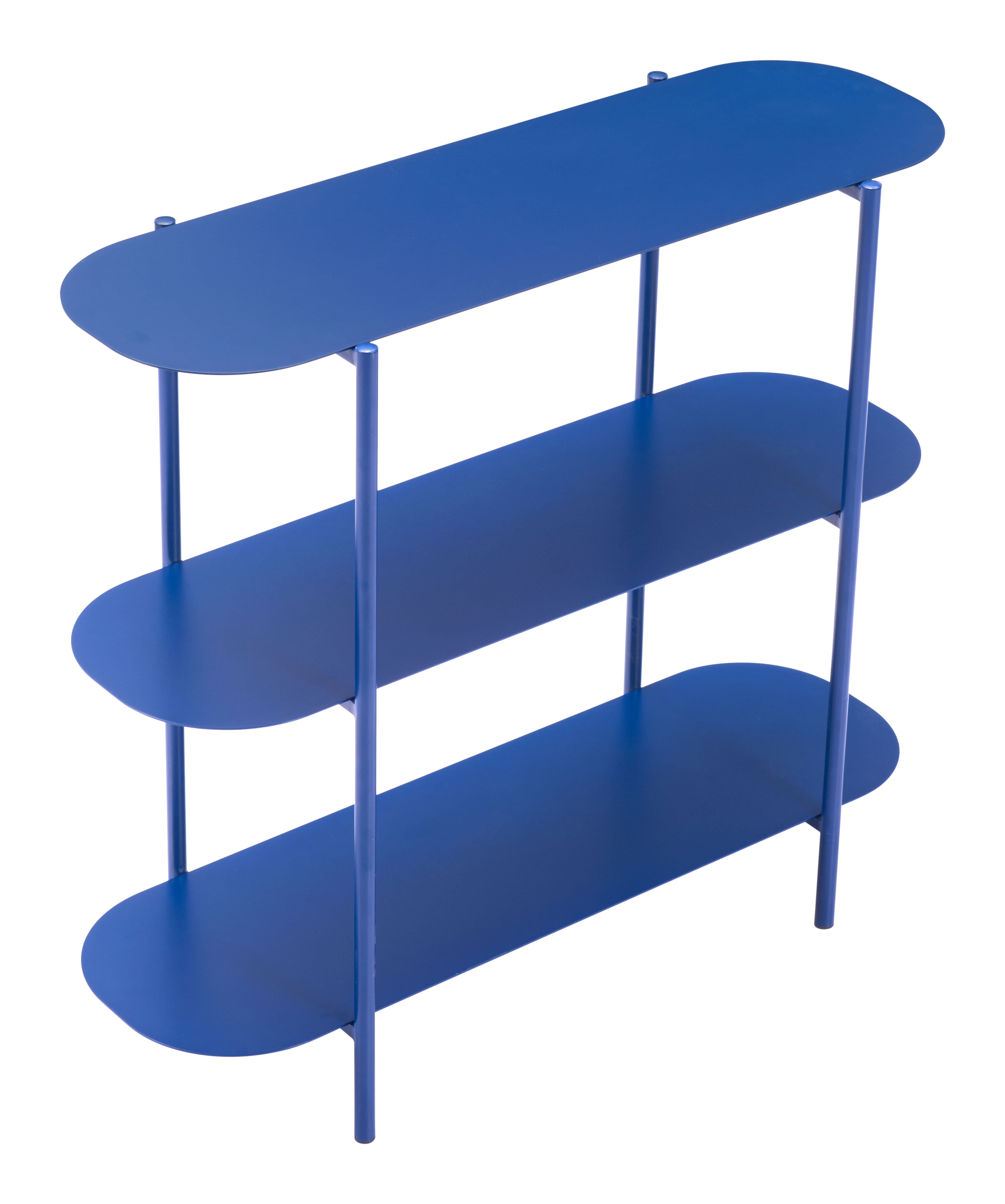 Zuo Modern Tre Console Table in Blue/White