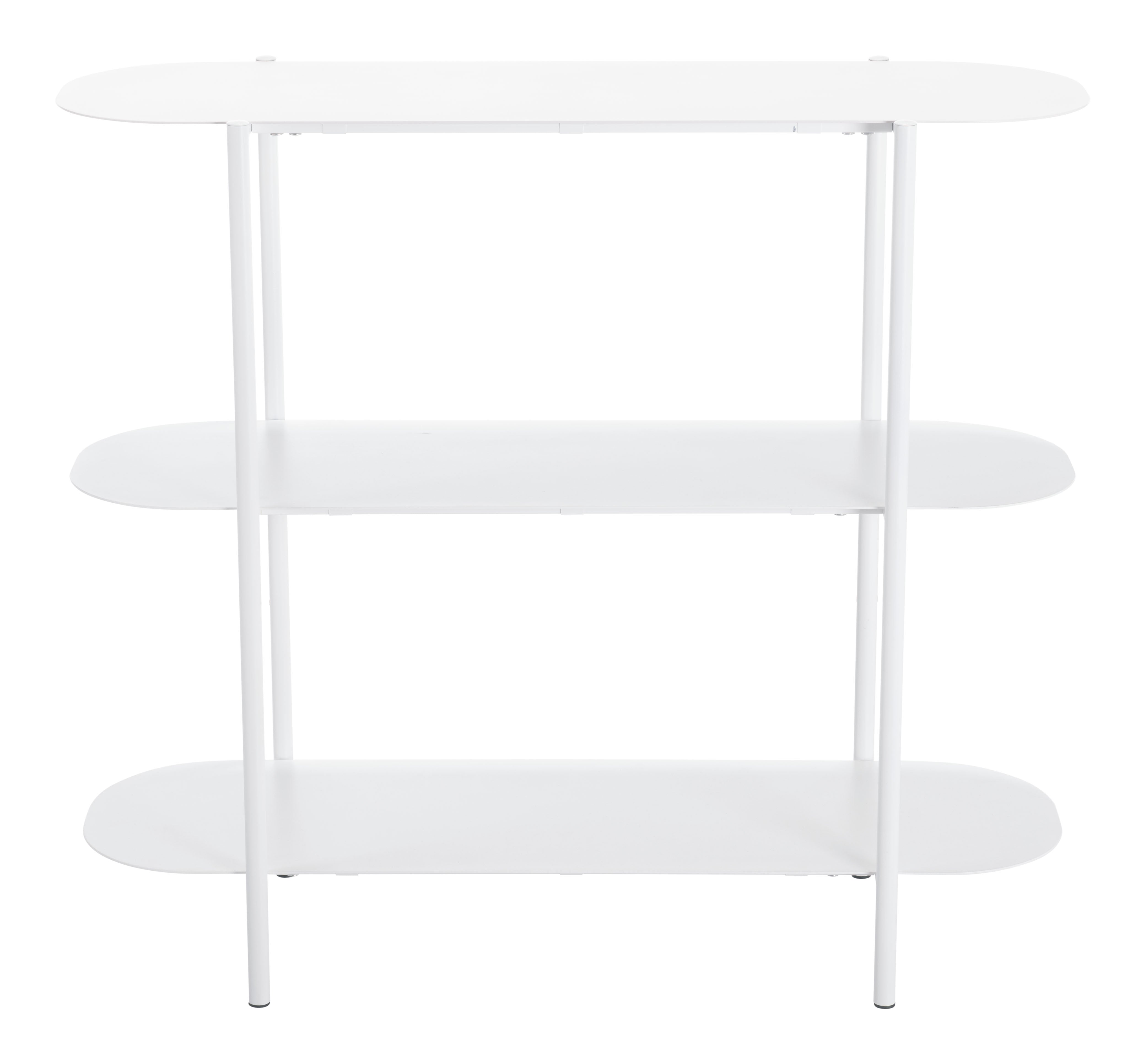 Zuo Modern Tre Console Table in Blue/White, Blue, Console Tables, powder-coated Aluminum, Steel,