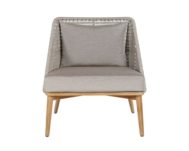 Sunpan Andria Lounge Chair - Palazzo Taupe / Arashi Black